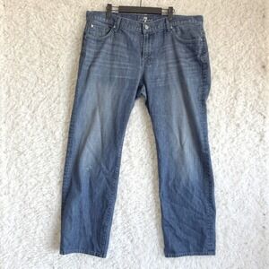 7 For All Mankind Austyn Jeans Mens Dark Wash Denim Pants Straight Sz 40 40 x 31